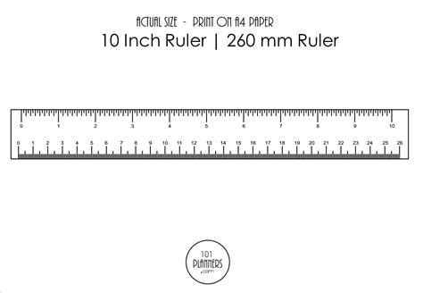 Actual Size Printable Mm Ruler